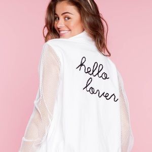 Lolliswim “Hello Lover” Oversized Mesh Jacket